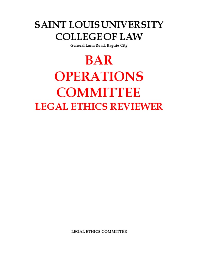 Legal Ethics Reviewer PDF Amicus Curiae Lawyer