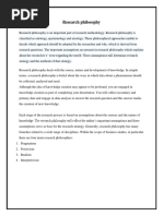 Research Philosophy