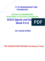 EE315 Signals and Systems The Convolution Integral (Cont-Time