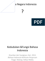 Kedudukan &fungsi Bahasa Indonesia 2