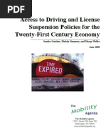 Download Access to Driving and License Suspension Policies for the Twenty-First Century Economy  by Center for Economic and Policy Research SN3992513 doc pdf