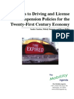 Access To Driving and License Suspension Policies For The Twenty-First Century Economy