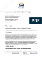 Ambient Water Quality Criteria for Dissolved Oxygen