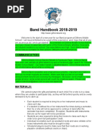 Band Handbook 2018-2019: Communication