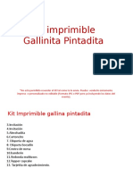 Kit Imprimible Gallina Pintadita