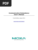 Communication Redundancy User's Manual: Fourth Edition, August 2014