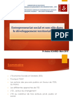 Entrepreneuriat Social Et Son Rôle Dans Le Développement Territorial Et Local