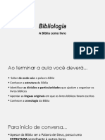 Bibliologia - Aula 01