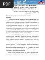 Valorizacao e Contemplacao Do Patrimonio Historico Do Municipio de Cruz Alta