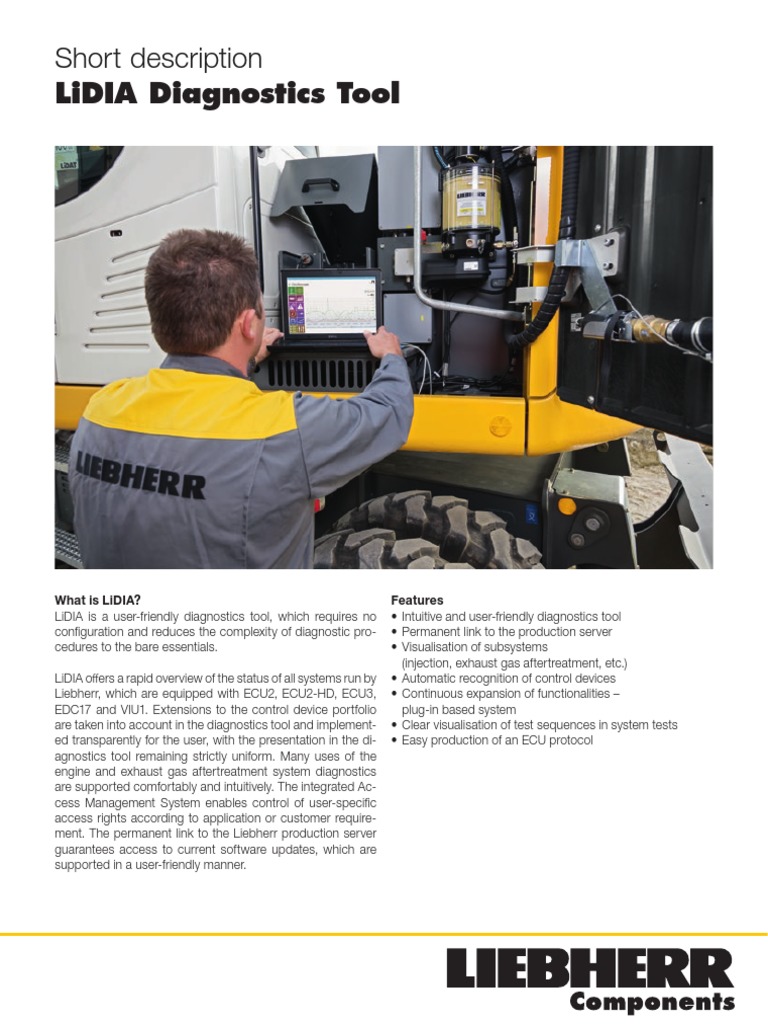 LiDIA: Liebherr Diagnostic Software Overview | PDF | Software | Computing