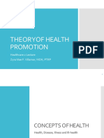 2 - Theory of Health Promotion
