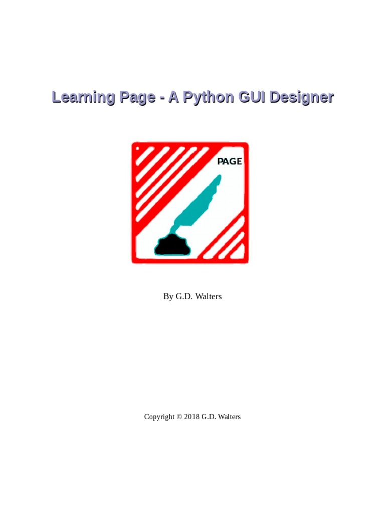 Learning Page - A Python GUI Designer Tutorial v5b | Download Free PDF ...