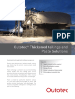 Ote Outotec Thickened Tailings and Paste Solutions PDF