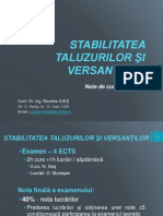 C1 + Stabilitatea Taluzurilor Şi Versanţilor PDF