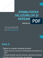 C1 + Stabilitatea Taluzurilor Şi Versanţilor