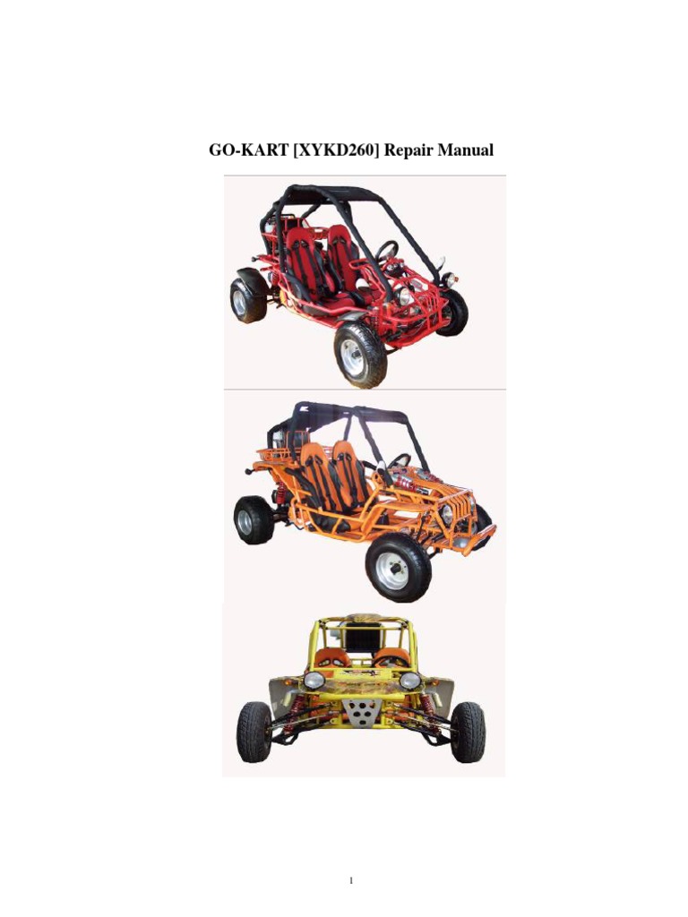Gsmoon 260-X Repair Manual1 PDF | PDF | Carburetor | Brake