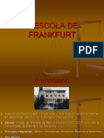 A TEORIA CRTICA Escola de Frankfurt