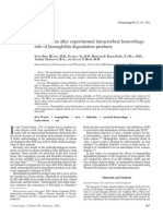 Brain Edema After Experimental Intracerebral Hemorrhage Huang2002