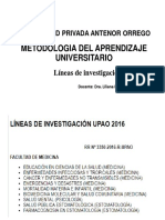 Universidad Privada Antenor Orrego: Metodologia Del Aprendizaje Universitario