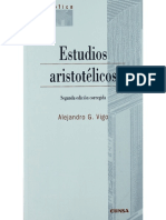 Alejandro G. Vigo - Estudios Aristotélicos (2011, EUNSA) PDF