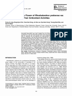 Rhododendron Yedoense Poukhanense: Flavonoids From The Flower of Var. and Their Antioxidant Activities