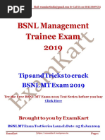 BSNL MT Exam 2019 Strategy Guide To Crack Exam