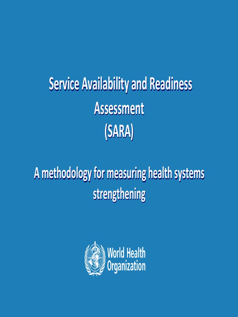 SARA OverviewPresentation | PDF | Health System | Tuberculosis