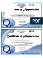 Certificate of Appreciation: MAR - IAN - Ne M. Mata