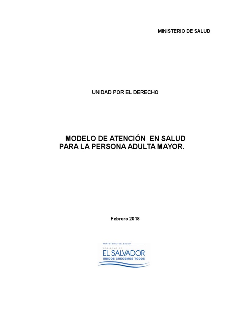 Modelo de Atención Integral para Adultos Mayores | PDF | Vejez | Adultos