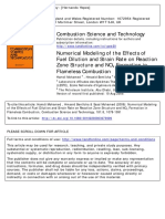 Numerical Modeling of The Effects of Fuel Dilution and Strain Rate On Reaction Zone Structure and NOx Formation in Flameless Combustion