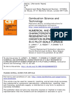 Numerical and Experimental Characterization of a Self-regenerative Flameless Oxidation Burner Operation in a Pilot-scale Furnace_2007