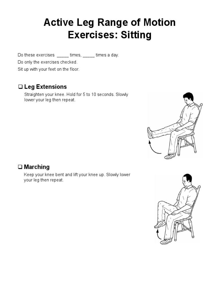 Active Leg Rom Sitting