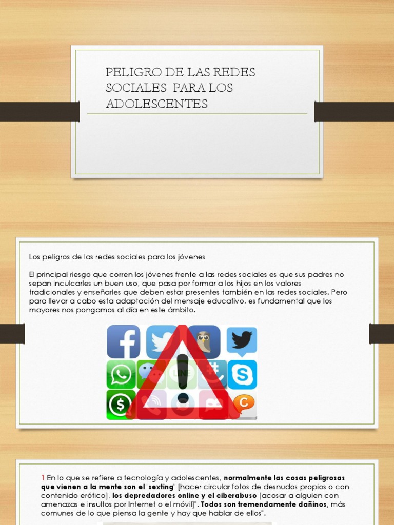 Riesgos de Las Redes Sociales | PDF | Servicio de redes sociales | Facebook