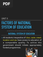 Factors of National Education