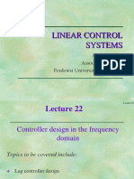 Linear Control Systems: Ali Karimpour Associate Professor Ferdowsi University of Mashhad