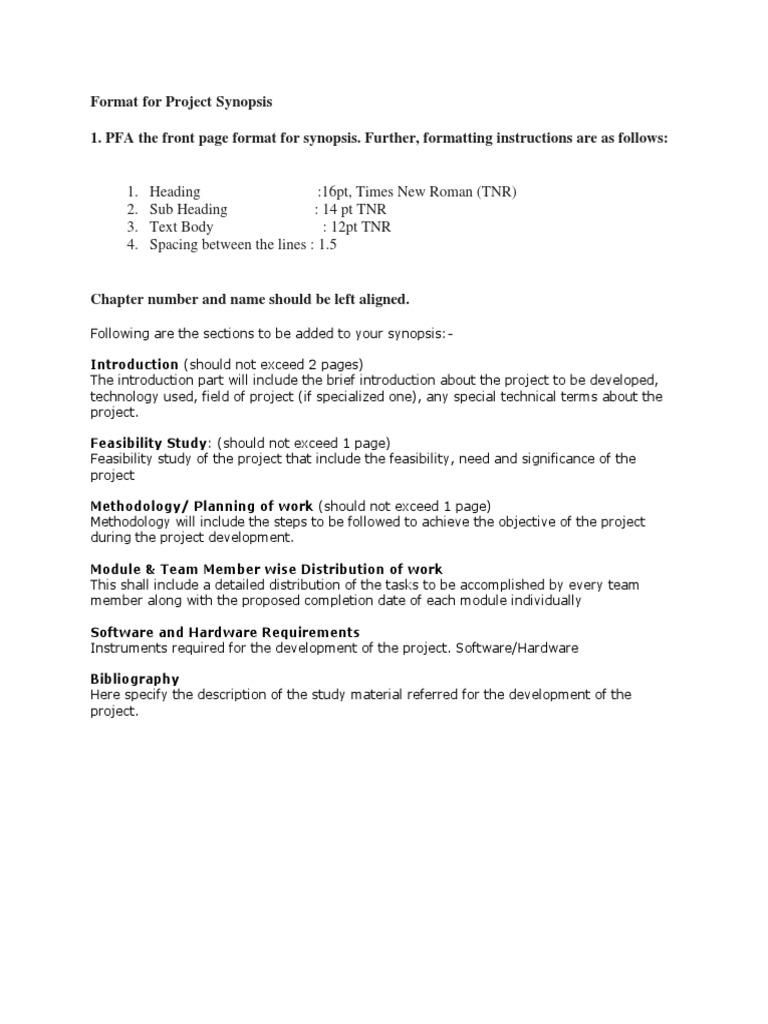 Synopsis Format-1 | PDF | Computers