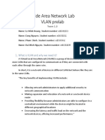 Wide Area Network Lab VLAN Prelab: 1. What Is VLAN and Why We Need It?