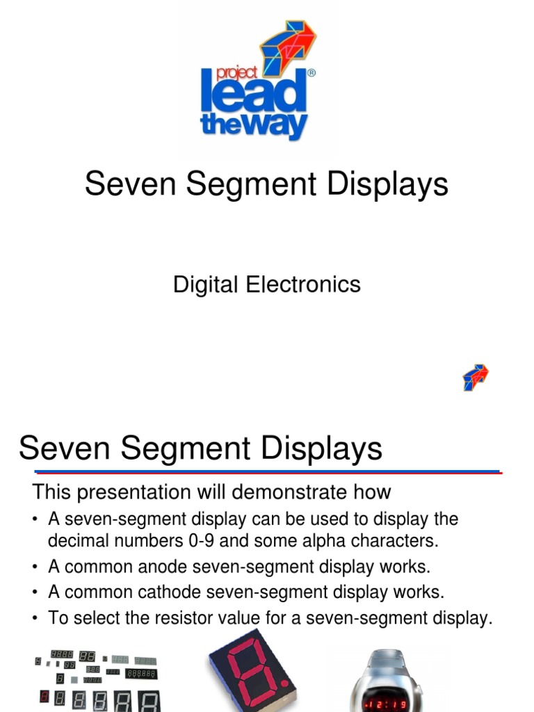 Seven Segment Displays: Digital Electronics | PDF | Light Emitting ...