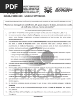 S02 W - Professor - Língua Portuguesa