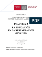 Educación en La Restauración