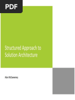 Structured Approach To Solution Architecture: Alan Mcsweeney