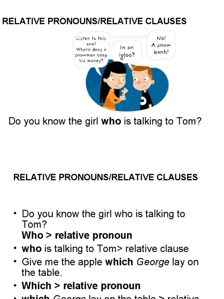 English Grammar: Relative Clauses | PDF
