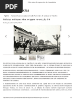 Polícias Militares Têm Origem No Século 19 — Senado Notícias