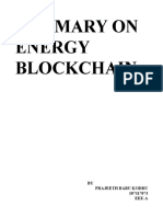 Summary On Energy Blockchain