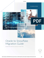 Oracle To Snowflake Migration