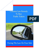 Traffic Tickets Common Law Remedy