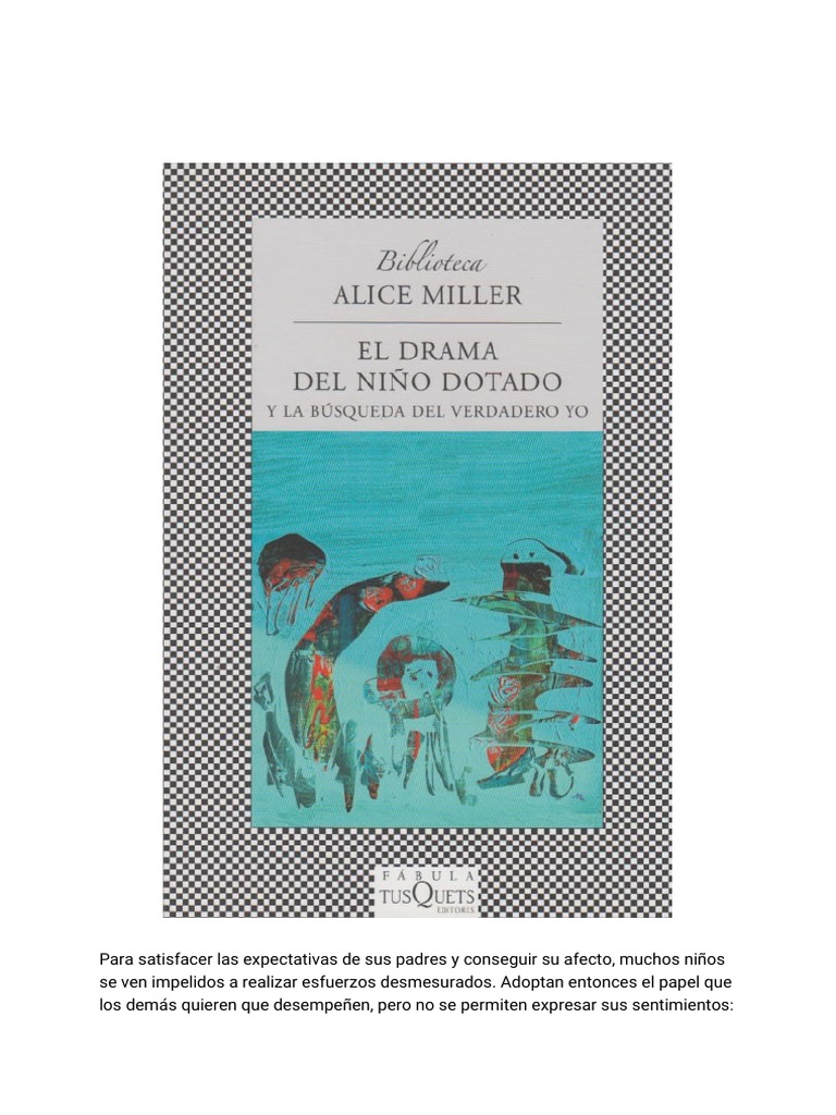 Alice Miller El Drama Del Niño Dotado PDF Violencia