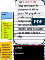 Goal: Our Goal Is To Present Our Myth Connection Posters: Out of Class: No Homework!!!!