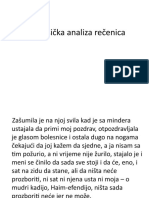 Primjeri Rečenica Za Analizu