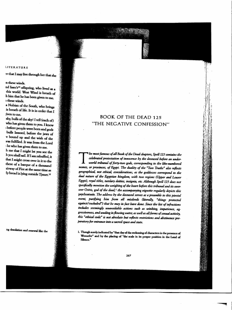 Negative Confession | PDF | Nature